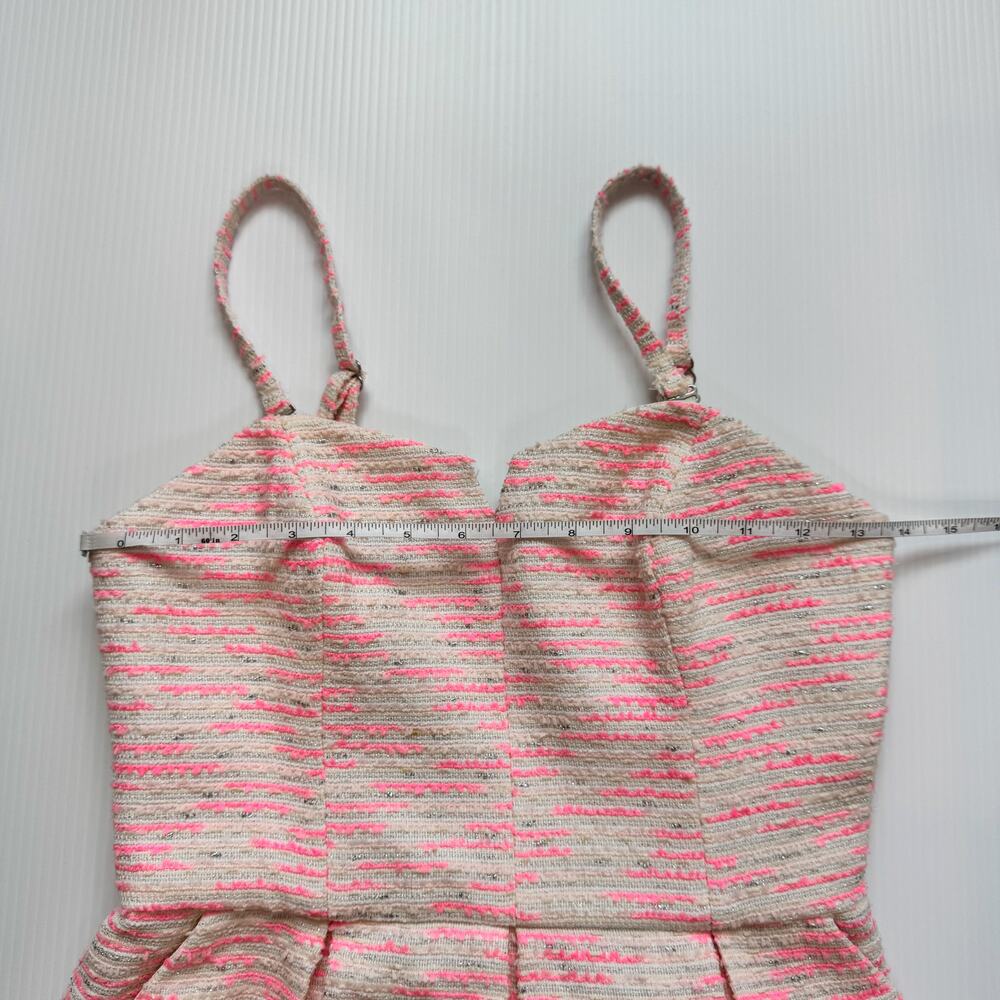 Anthropologie Moulinette Soeurs Pink Tweed Dress Women’s 0 Barbiecore Coquette - Picture 11 of 16